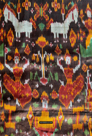 223-C Cambodian Silk Ikat Pidan Pedan Temple Hanging