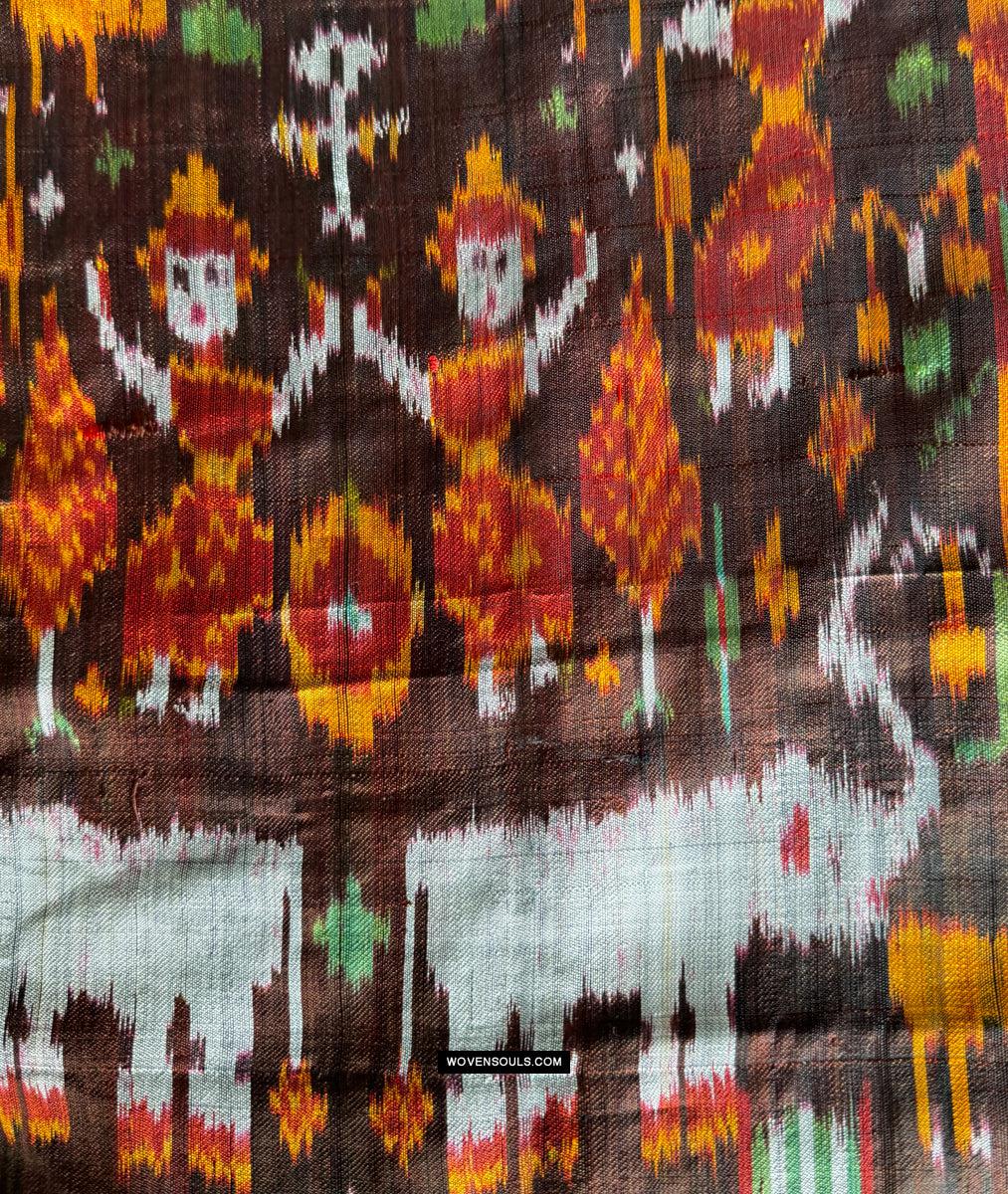 223-C Cambodian Silk Ikat Pidan Pedan Temple Hanging