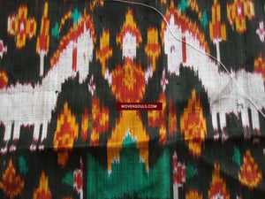 223 Cambodian Ikat Silk Pidan Pedan-WOVENSOULS-Antique-Vintage-Textiles-Art-Decor