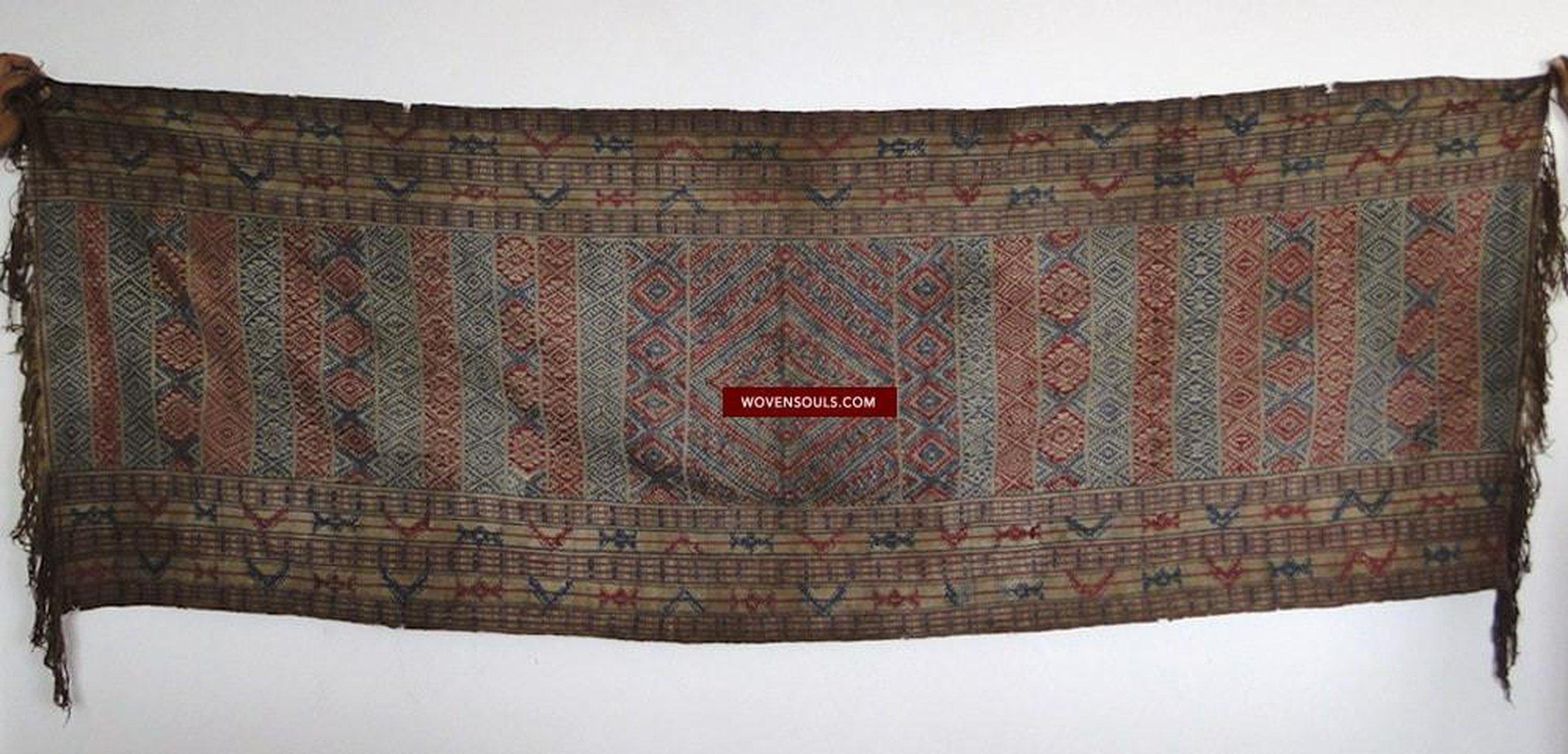 231 Antique Museum Quality Handwoven Bhutan Textile Art 