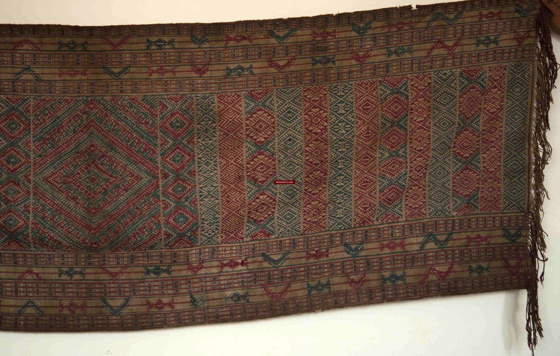 231 Antique Museum Quality Handwoven Bhutan Textile Art-WOVENSOULS-Antique-Vintage-Textiles-Art-Decor