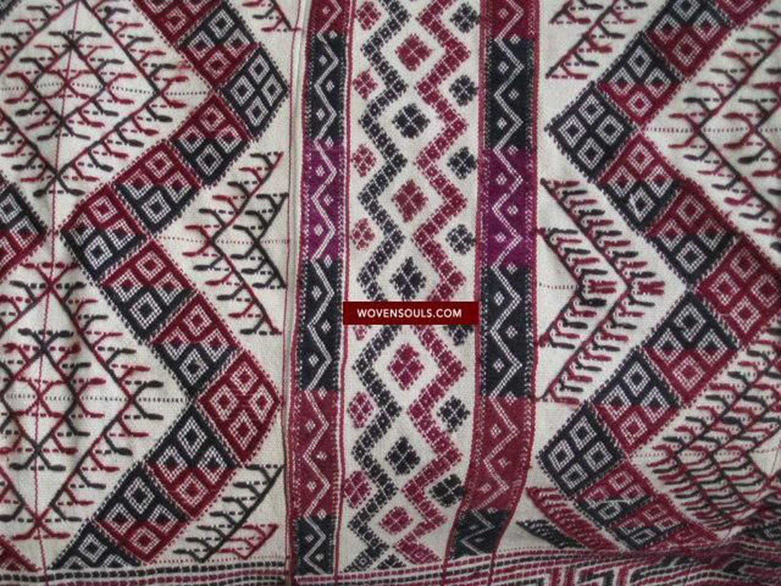 232 SOLD Vintage Bhutan Handwoven Blanket - Amazing Textile Art-WOVENSOULS-Antique-Vintage-Textiles-Art-Decor