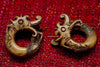 234 Dayak Bone Earrings from Borneo-WOVENSOULS-Antique-Vintage-Textiles-Art-Decor