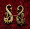 235 Antique Dayak Bone Earring Dayak Ornament-WOVENSOULS-Antique-Vintage-Textiles-Art-Decor