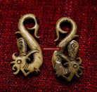 235 Antique Dayak Bone Earring Dayak Ornament-WOVENSOULS-Antique-Vintage-Textiles-Art-Decor