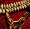 239 Shaman Cowrrie Frtility Necklace Amulet - Borneo-WOVENSOULS-Antique-Vintage-Textiles-Art-Decor