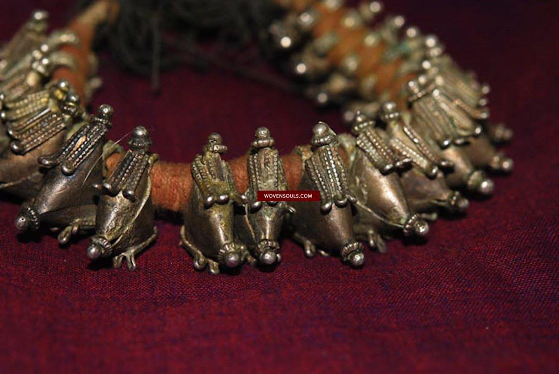 240 SOLD Vintage Silver Tribal Gypsy Bracelet-WOVENSOULS-Antique-Vintage-Textiles-Art-Decor