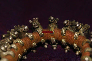 240 SOLD Vintage Silver Tribal Gypsy Bracelet-WOVENSOULS-Antique-Vintage-Textiles-Art-Decor