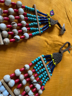 241 SOLD Large Antique Heirloom Naga Necklace - Antique Decor Ethnic Art 