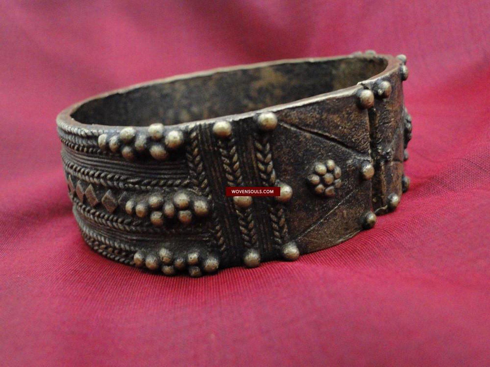 251 Old Tribal Armband Jewelry - Odisha-WOVENSOULS-Antique-Vintage-Textiles-Art-Decor