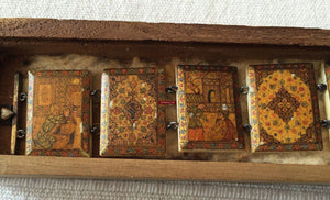 252 Antique Persian Qajar Illuminated Miniature Paintings - Bracelet-WOVENSOULS-Antique-Vintage-Textiles-Art-Decor