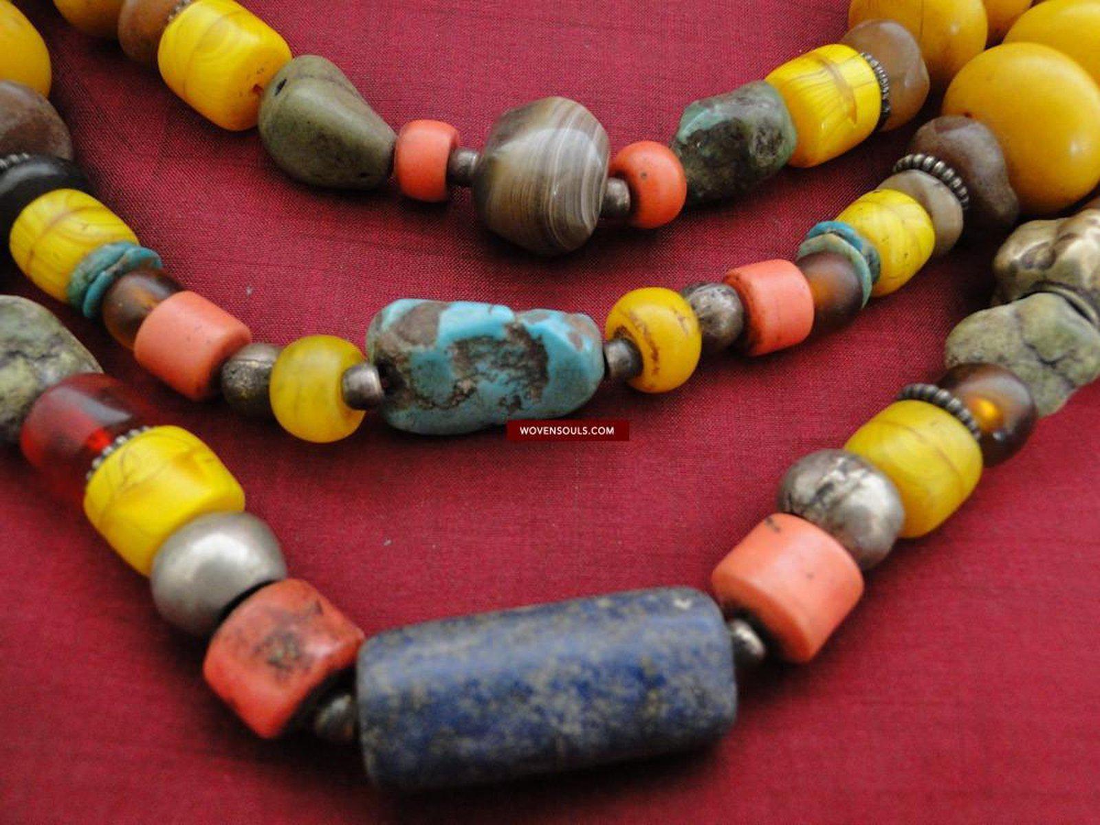 254 Himalayan Tibetan Necklace - SOLD-WOVENSOULS-Antique-Vintage-Textiles-Art-Decor