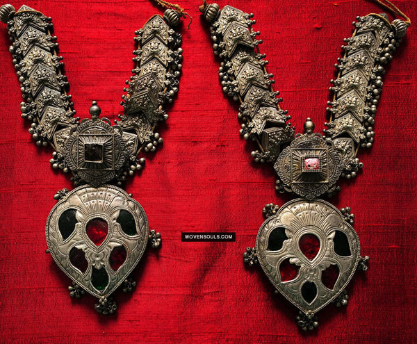 275 Old Silver Ceremonial Necklaces for a Pair of Royal Bullocks-WOVENSOULS Antique Textiles & Art Gallery