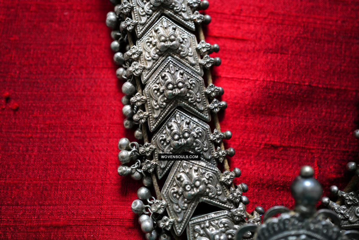 275 Old Silver Ceremonial Necklaces for a Pair of Royal Bullocks-WOVENSOULS Antique Textiles &amp; Art Gallery