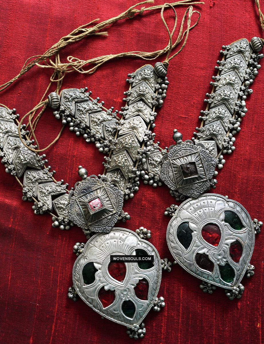 275 Old Silver Ceremonial Necklaces for a Pair of Royal Bullocks-WOVENSOULS Antique Textiles &amp; Art Gallery