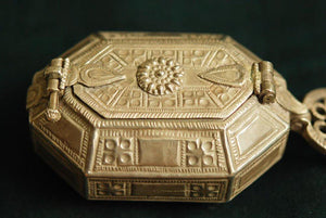 281 Old Silver Opium Hafeem Box-WOVENSOULS-Antique-Vintage-Textiles-Art-Decor