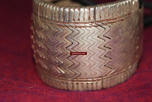 283 SOLD Vintage Silver Wrist Cuff-WOVENSOULS-Antique-Vintage-Textiles-Art-Decor