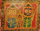 288 Old Puri Patta Chitra Painting from Odisha - Jagannath-WOVENSOULS-Antique-Vintage-Textiles-Art-Decor