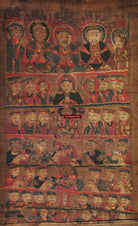 289 Antique Yao Daoist Ritual Scroll Painting from Vietnam-WOVENSOULS-Antique-Vintage-Textiles-Art-Decor