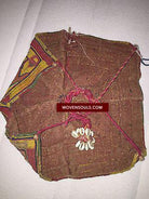 290 SOLD Old Banjara Spice Pouch - High Density Embroidery-WOVENSOULS-Antique-Vintage-Textiles-Art-Decor