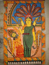 296 Vintage Bengal Pattua Painting Scroll-WOVENSOULS-Antique-Vintage-Textiles-Art-Decor