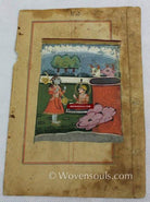 297 Two folios with Illuminated paintings from Akbar's "Religion of God" Manuscript-WOVENSOULS-Antique-Vintage-Textiles-Art-Decor