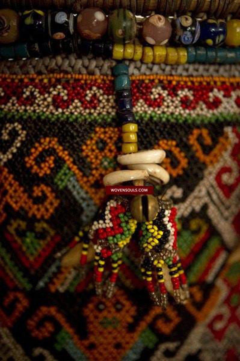 299 SOLD Antique Dayak Baby Carrier Kalimantan Borneo-WOVENSOULS-Antique-Vintage-Textiles-Art-Decor