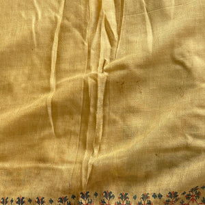 1510 SOLD - Superfine Antique Kashmir Pashmina Dochalla Long Shawl - WOVENSOULS Antique Vintage Art Interior Decor