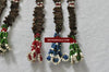 303 Pair of Folk Art Ornaments with Cloves and Beads-WOVENSOULS-Antique-Vintage-Textiles-Art-Decor