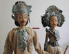 308 Pair - Old Majapahit Puppets Indonesia Folk Art-WOVENSOULS-Antique-Vintage-Textiles-Art-Decor