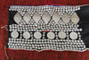 309 Vintage Indigo Akha Breast Cloth with Tin Embellishments-WOVENSOULS-Antique-Vintage-Textiles-Art-Decor