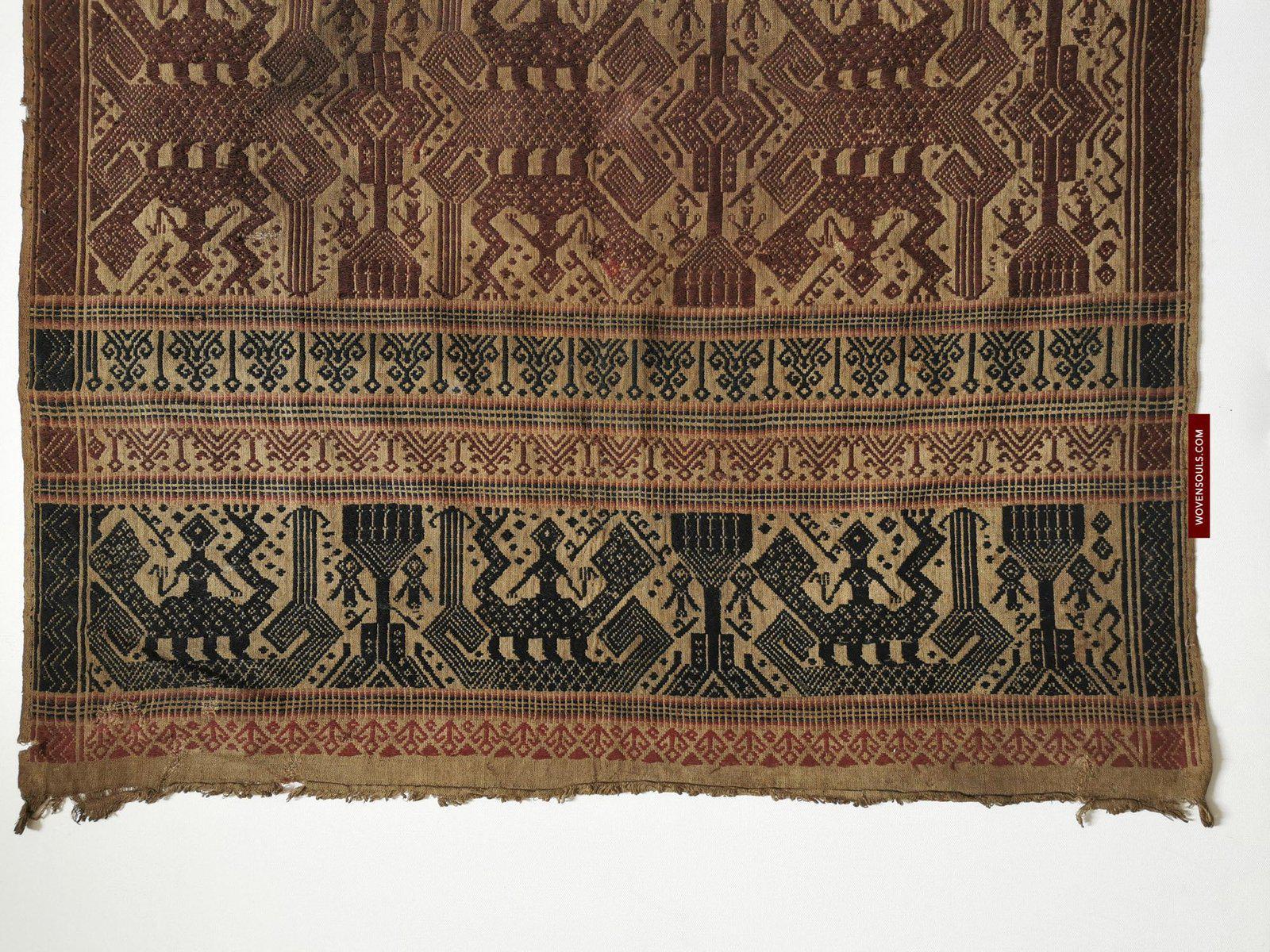 310 ANtique Sumatra Weaving Tampan Shipcloth Textile - Brani-WOVENSOULS-Antique-Vintage-Textiles-Art-Decor