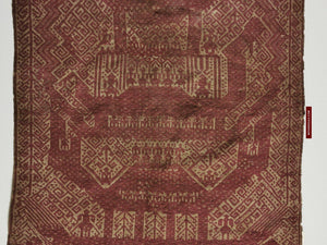 312 Antique Sumatran Tampan Ship cloth Textile Woven Art Indonesia-WOVENSOULS-Antique-Vintage-Textiles-Art-Decor