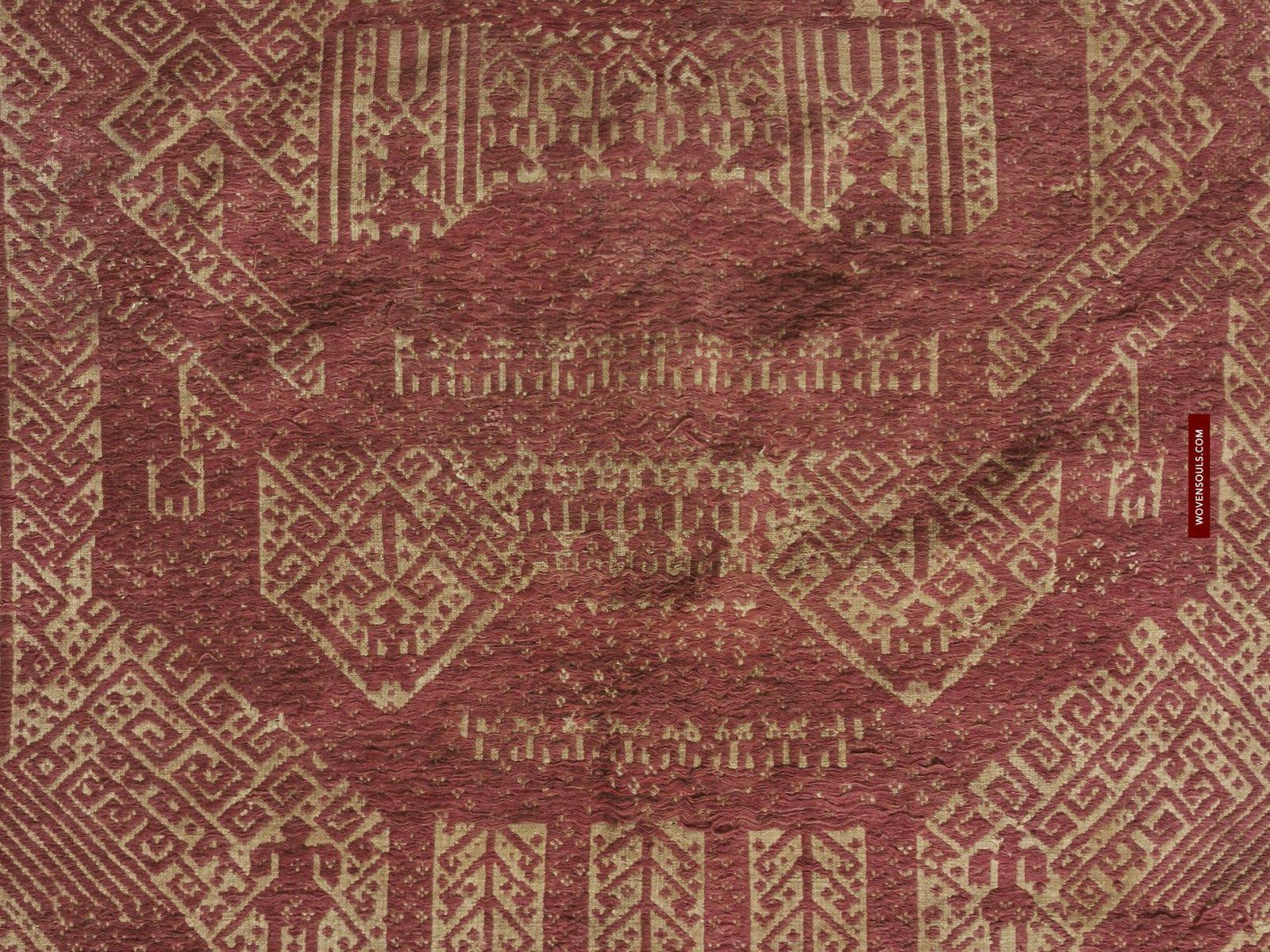 312 Antique Sumatran Tampan Ship cloth Textile Woven Art Indonesia-WOVENSOULS-Antique-Vintage-Textiles-Art-Decor