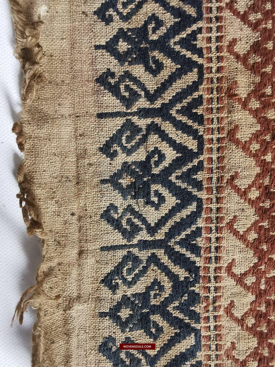 314 Exquisite ANtique Sumatra Weaving Tampan Shipcloth Textile-WOVENSOULS-Antique-Vintage-Textiles-Art-Decor