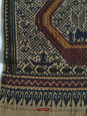 315 Vintage Tampan Shipcloth Textile Art-WOVENSOULS-Antique-Vintage-Textiles-Art-Decor