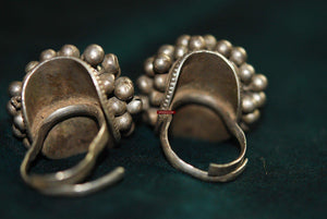 339 Old SIlver Kaandaa Phool Toe Rings - Indian Jewelry with Cultural Significance-WOVENSOULS-Antique-Vintage-Textiles-Art-Decor