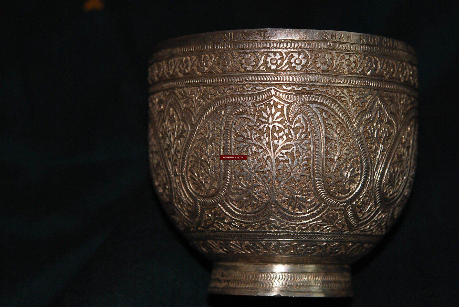 342 SOLD Finely Crafted Kashmir Persian Cup-WOVENSOULS-Antique-Vintage-Textiles-Art-Decor