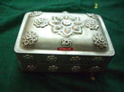 351 Old SIlver Ornamented Royal Soap Box-WOVENSOULS-Antique-Vintage-Textiles-Art-Decor