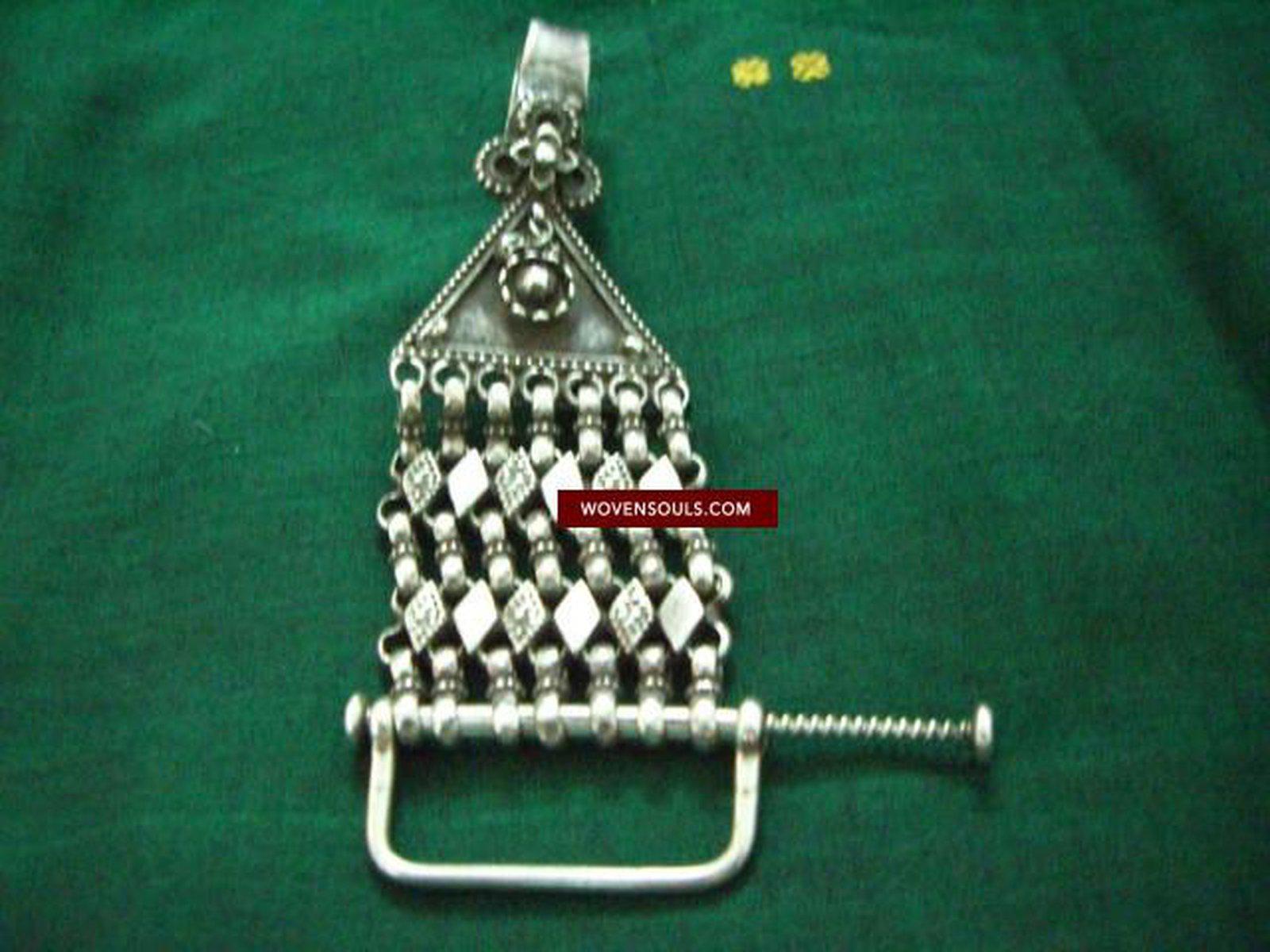 354 Old Silver Banjara Accessory-WOVENSOULS-Antique-Vintage-Textiles-Art-Decor