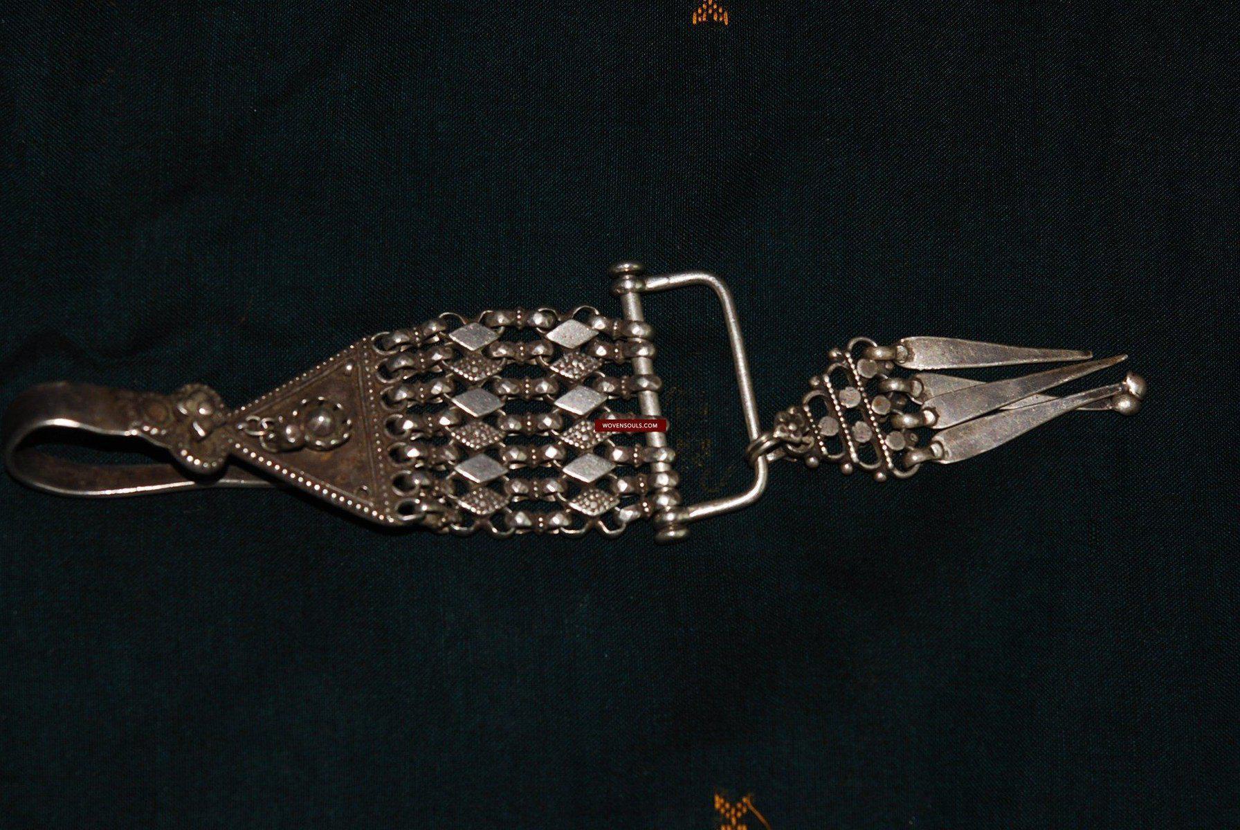 354 Old Silver Banjara Accessory-WOVENSOULS-Antique-Vintage-Textiles-Art-Decor