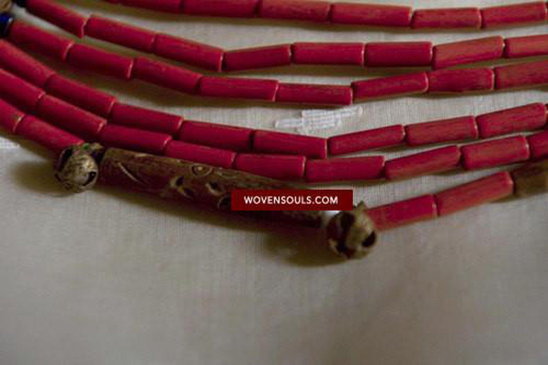 371 SOLD Old Heirloom Naga Beads-WOVENSOULS-Antique-Vintage-Textiles-Art-Decor