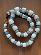 373 Old Tribal Naga Beads - Conch Shell Kermels-WOVENSOULS-Antique-Vintage-Textiles-Art-Decor