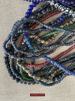 377 SOLD Old Wedding Beads - Apatani Tribe - Arunachal Pradesh Tribal Jewelry-WOVENSOULS-Antique-Vintage-Textiles-Art-Decor