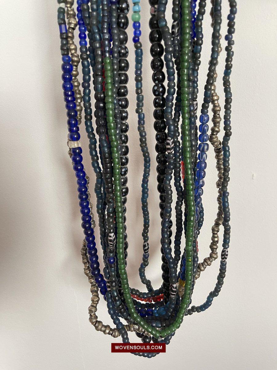 377 SOLD Old Wedding Beads - Apatani Tribe - Arunachal Pradesh Tribal Jewelry-WOVENSOULS-Antique-Vintage-Textiles-Art-Decor