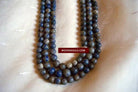 379 Old Tribal Lapis Bead Necklace - Set of 3 Strings-WOVENSOULS-Antique-Vintage-Textiles-Art-Decor