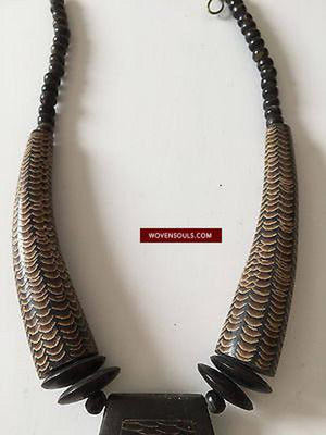 381 Antique Mizo Tribal Necklace - Rare-WOVENSOULS-Antique-Vintage-Textiles-Art-Decor