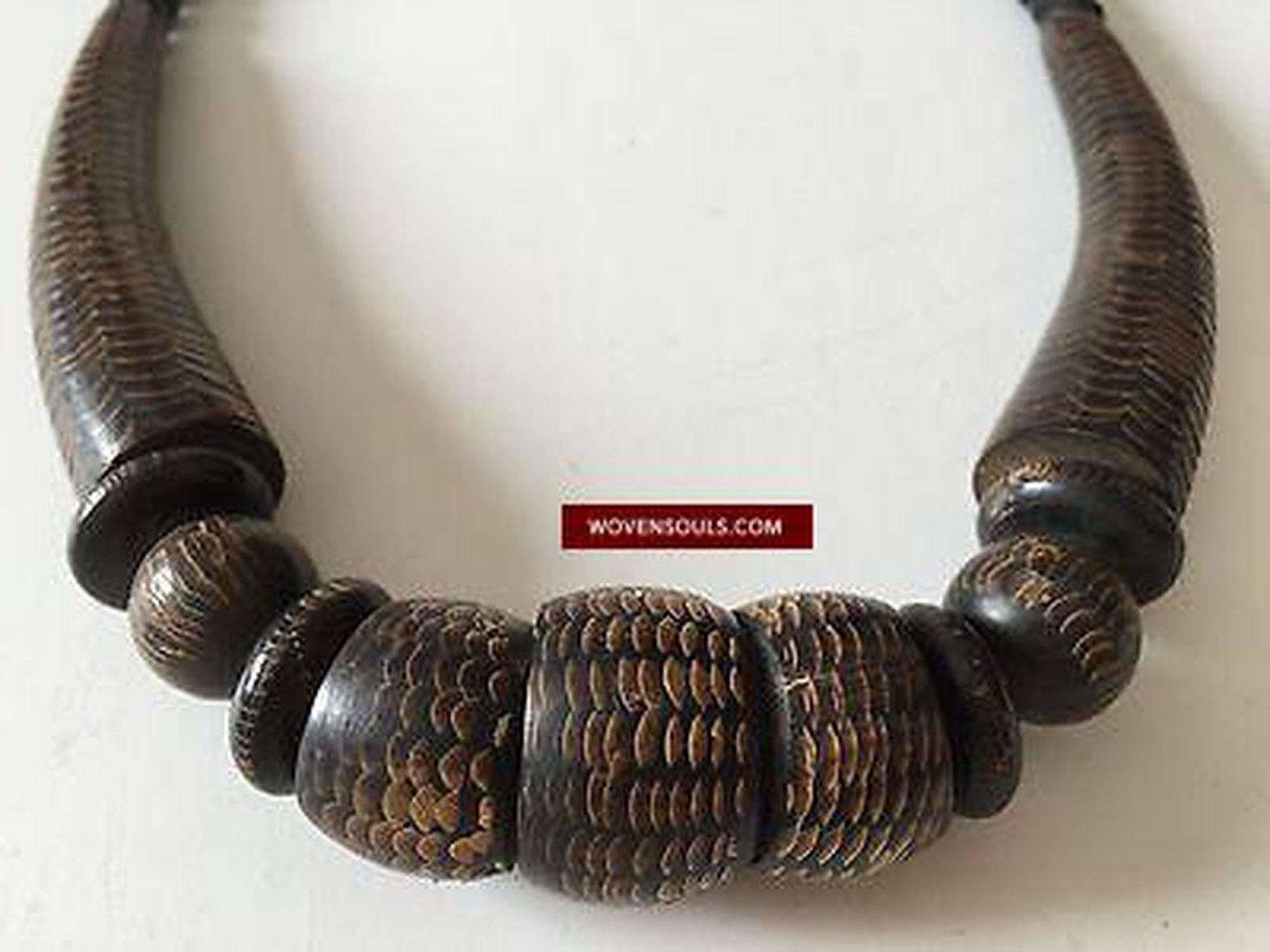 382 Antique Mizo Tribal Necklace #2 - Rare-WOVENSOULS-Antique-Vintage-Textiles-Art-Decor