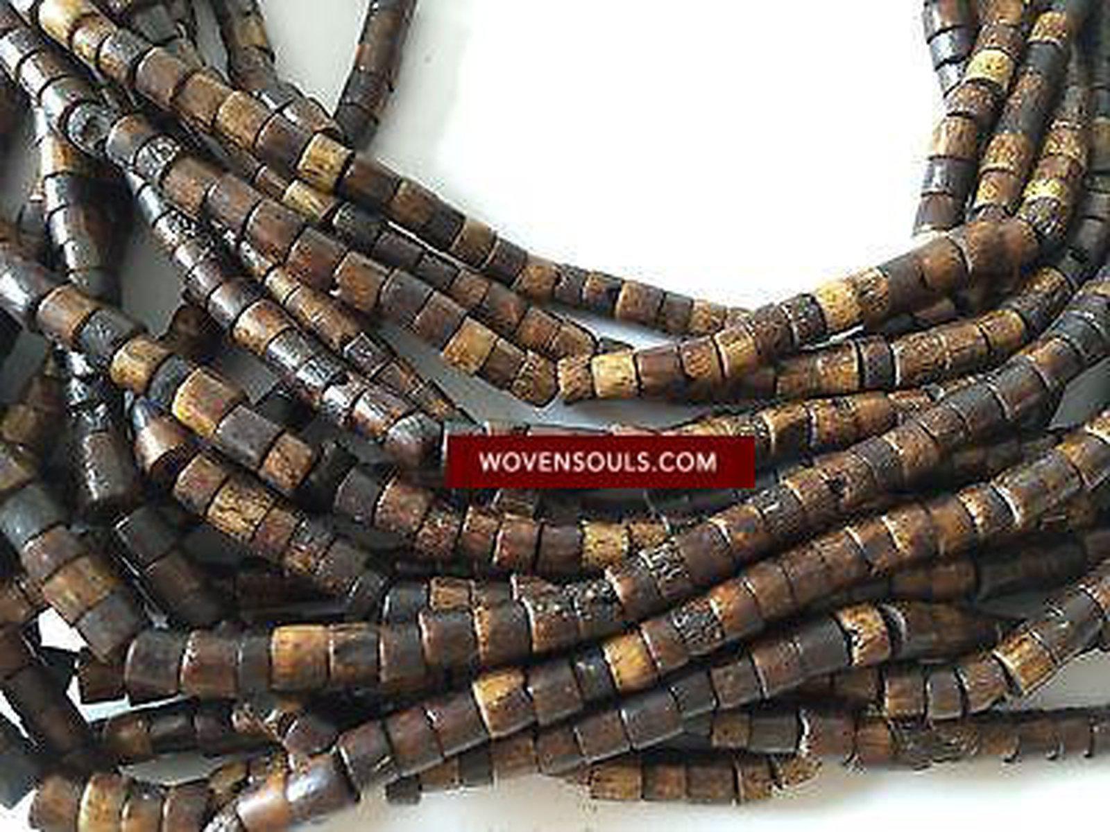 385 Antique Mizo Tribal Organic Necklace #3 - Rare-WOVENSOULS-Antique-Vintage-Textiles-Art-Decor