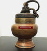 390 SOLD Antique Tibetan Lama's Pot - Rare Collectible from Tibet-WOVENSOULS-Antique-Vintage-Textiles-Art-Decor